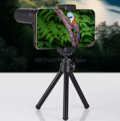 HD Monocular Telescope with Smartphone Mount