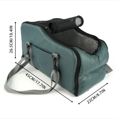 Portable Pet Carrier Bag with Mesh Window & Shoulder Strap