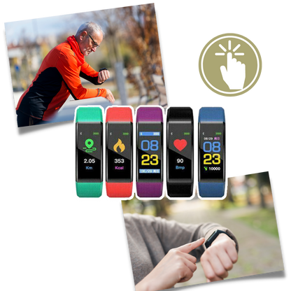 Senior Smartwatch with Heart Rate & Blood Pressure