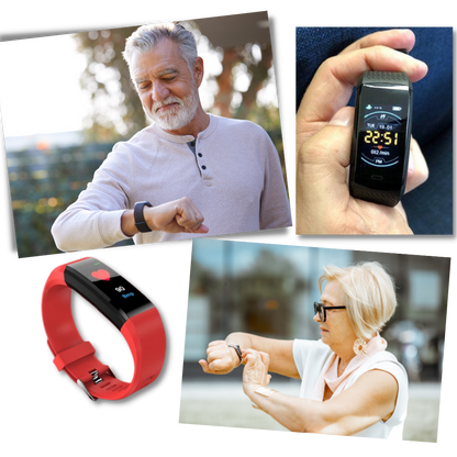 Senior Smartwatch with Heart Rate & Blood Pressure