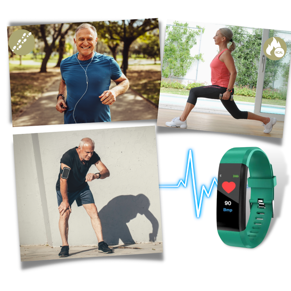 Senior Smartwatch with Heart Rate & Blood Pressure