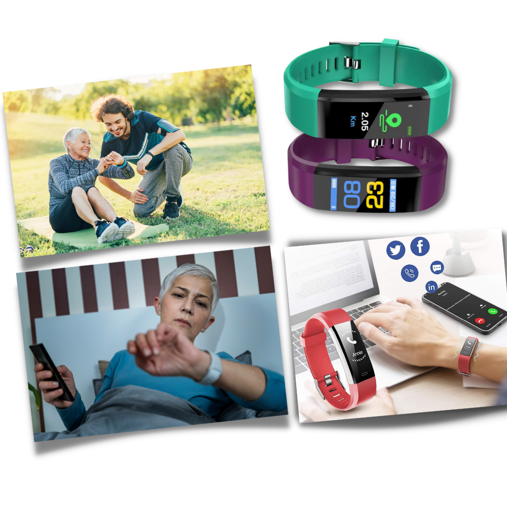 Senior Smartwatch with Heart Rate & Blood Pressure