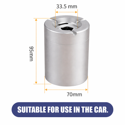 Stainless Steel Ashtray with Twist Lock Lid