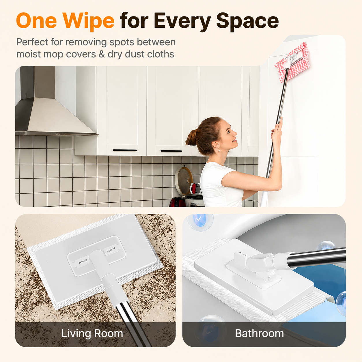 SmartMop 360 Degree Spin Mop with Auto-Clamp