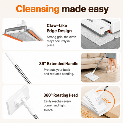 SmartMop 360 Degree Spin Mop with Auto-Clamp