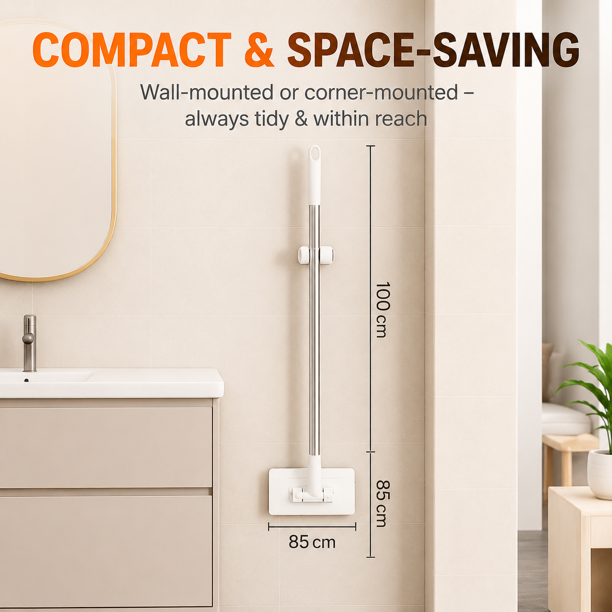 SmartMop 360 Degree Spin Mop with Auto-Clamp
