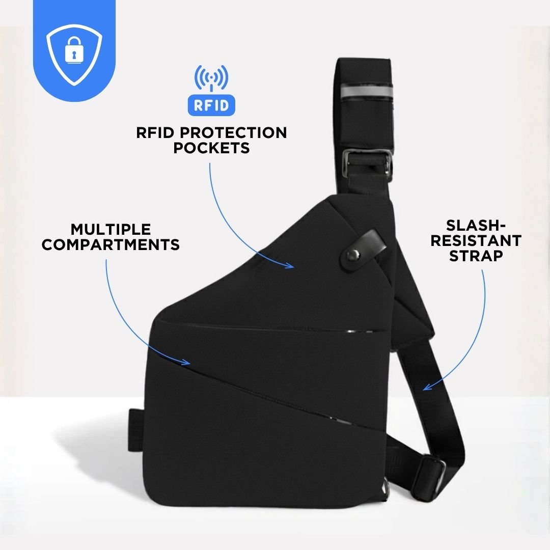 Anti-Theft RFID Blocking Crossbody Bag