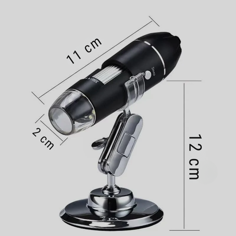 USB Digital Microscope 50-1600x with 8 LED Lights