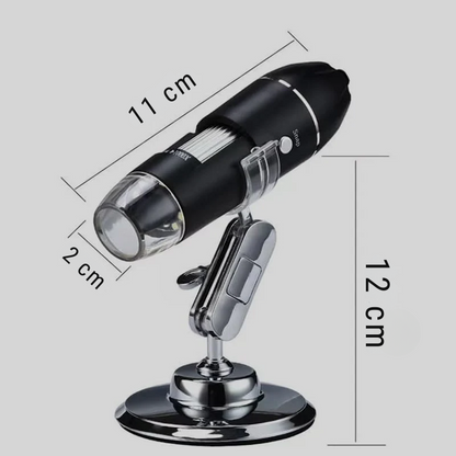 USB Digital Microscope 50-1600x with 8 LED Lights