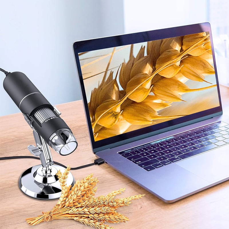 USB Digital Microscope 50-1600x with 8 LED Lights