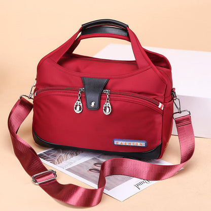Nylon Crossbody Bag with Anti-Theft Protection
