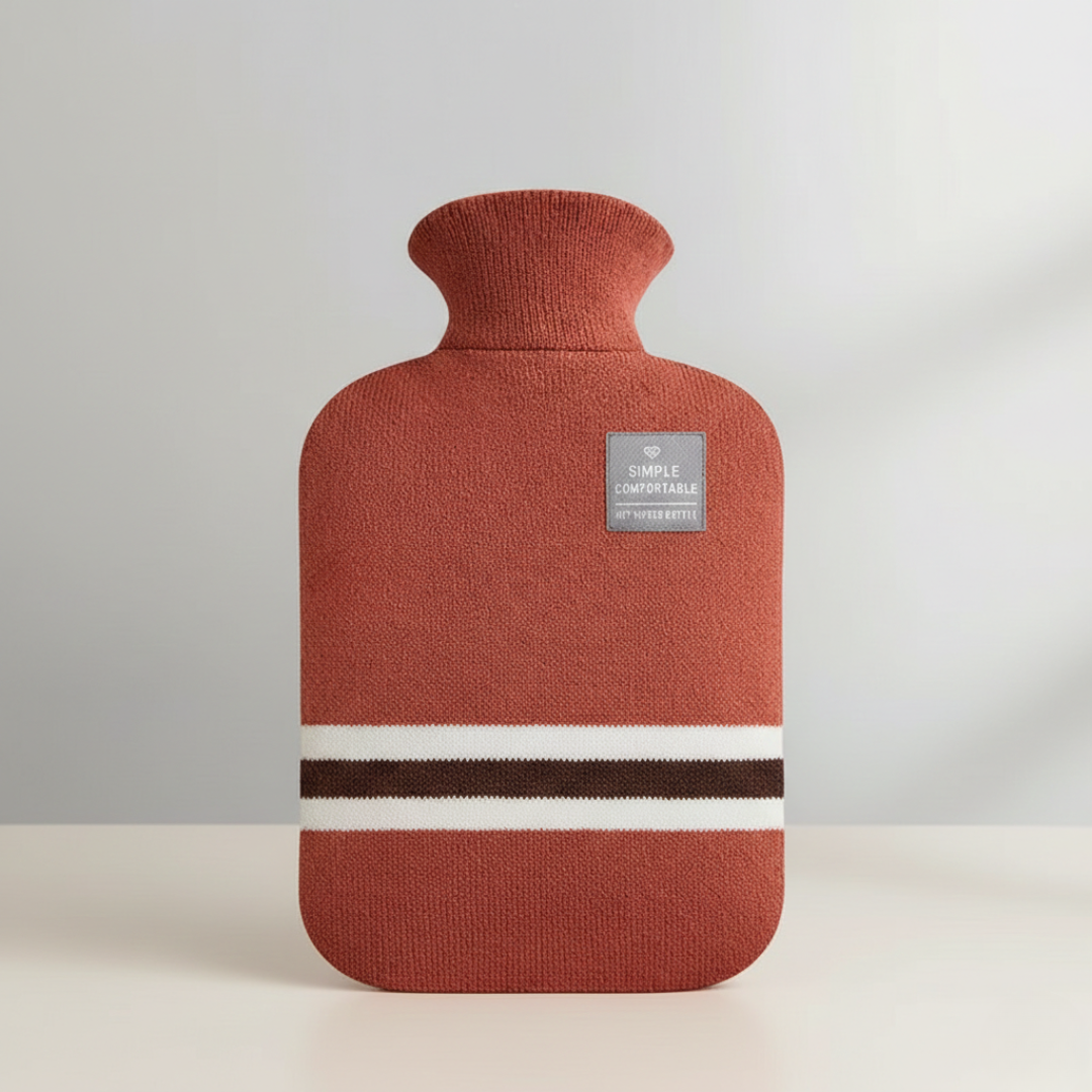 2L Hot Water Bottle with Knit Cover