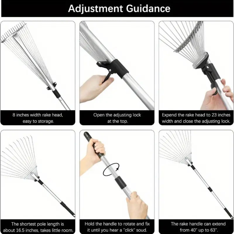FlexiReach Telescopic Rake – Gardening Without Back Strain