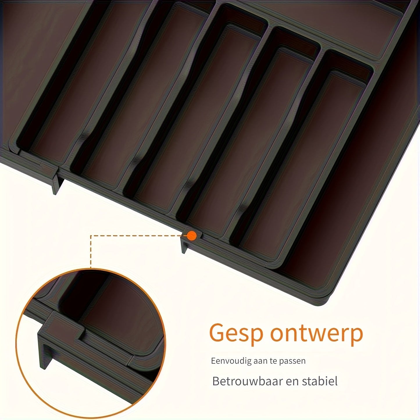 Extendable Cutlery Insert 33–57 cm