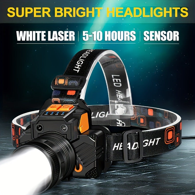 Headlamp with USB Battery 2400mAh