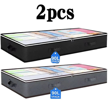 Underbed Storage Bags 90L 2-Piece Set