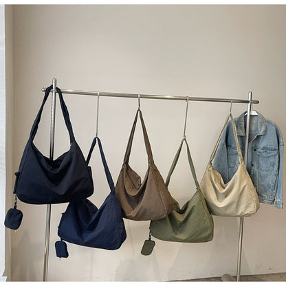 Large Shoulder Bag with Zipper