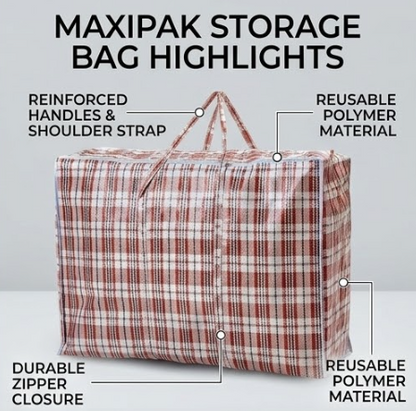 Large Storage Bags with Zipper 5-Piece Set