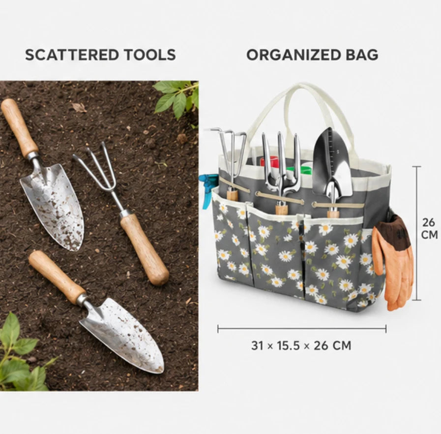 Garden Bag Oxford with Many Pockets