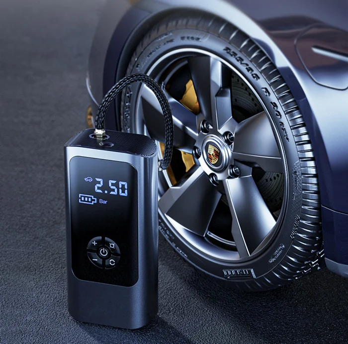 12V Compressor with 8000mAh Battery – 150 PSI Digital
