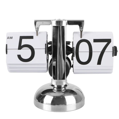 Retro flip clock with automatic rotating element