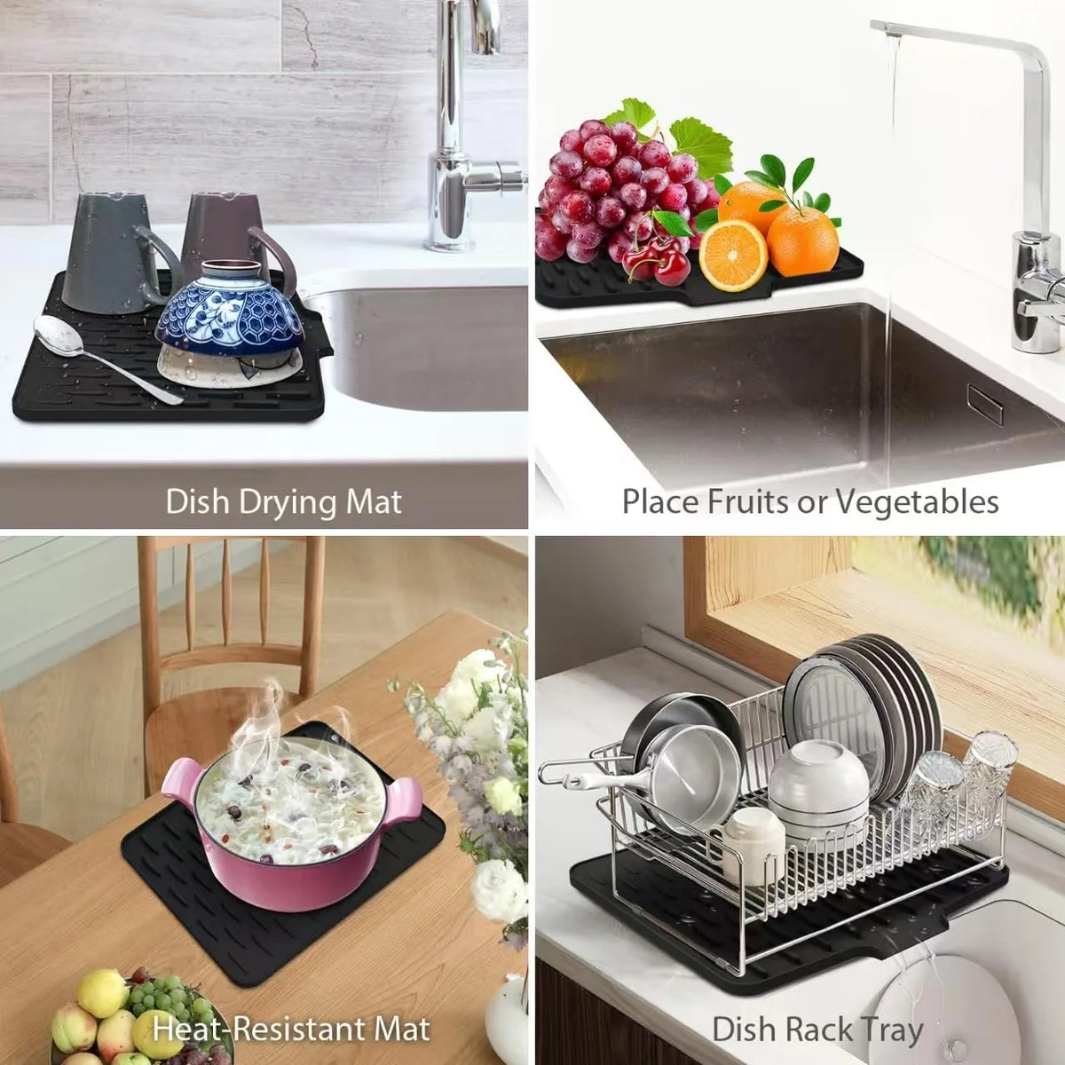 DripDock Draining Rack for the Kitchen Countertop