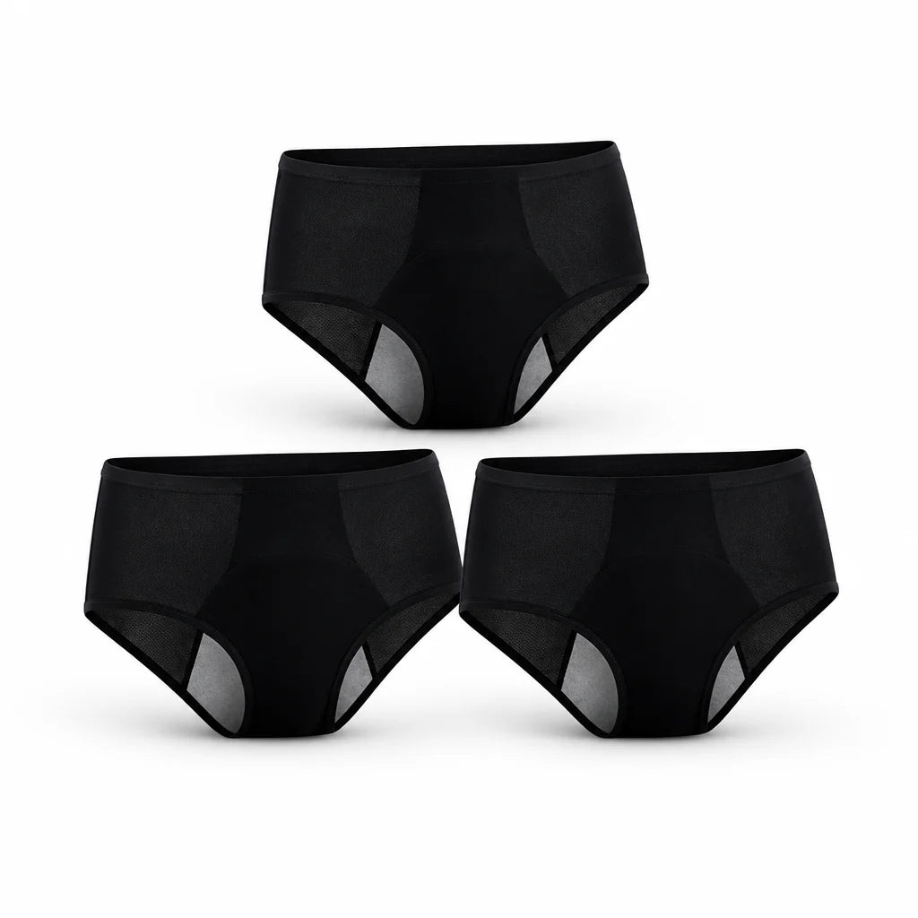 360° Leak-Proof, Triple-Layer High-Waist Period Underwear