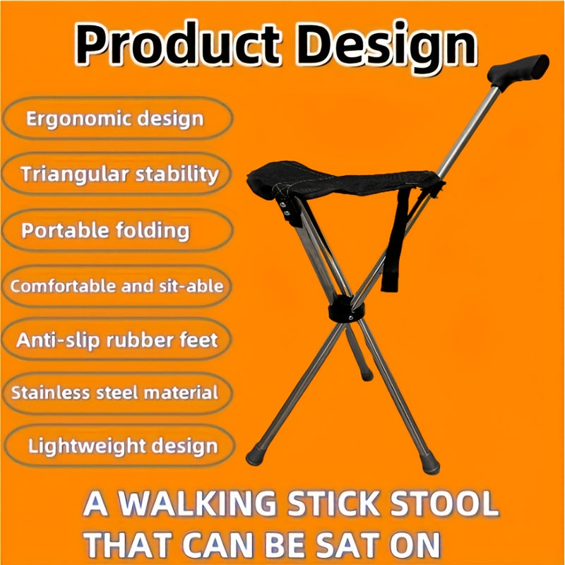 2-in-1 Walking Stick with Seat
