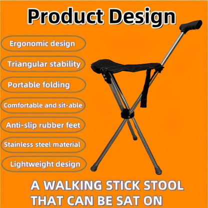2-in-1 Walking Stick with Seat