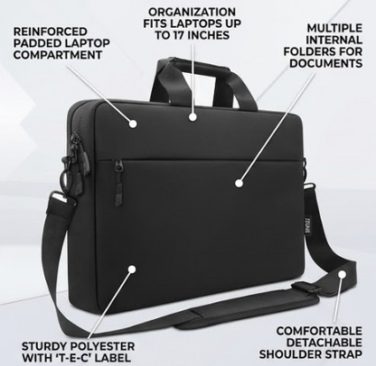 Laptop Shoulder Bag 14-17 Inch TSA Compliant