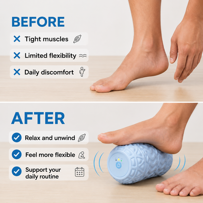 RollRelief Vibration Massage Roller for Feet