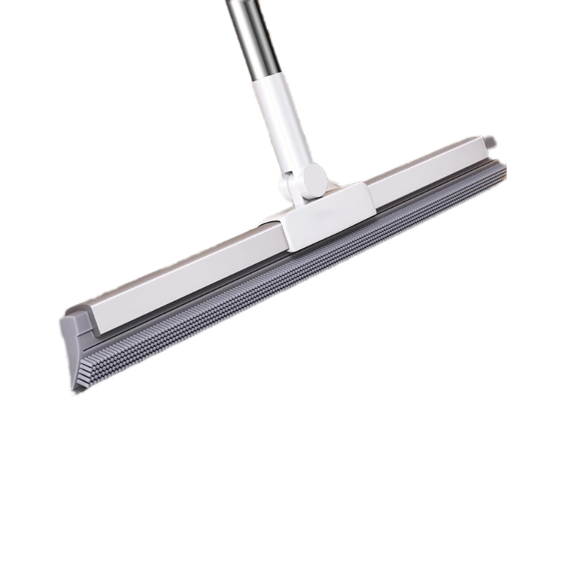 Floor Squeegee with Rubber Lip & TPE Bristles