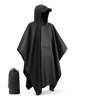 3-in-1 Waterproof Ripstop Rain Poncho
