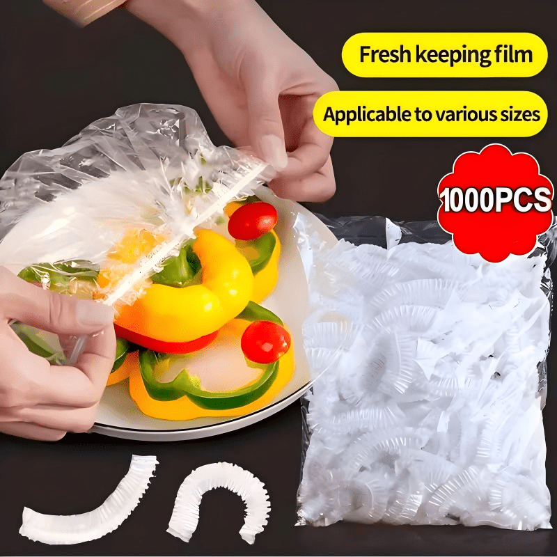 Elastic cling film covers 1000 pieces made of PE