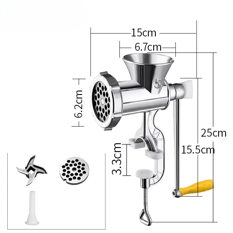 Manual Meat Grinder MeatMaster Pro with Table Mount