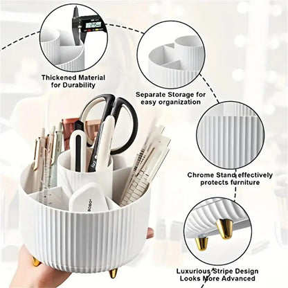 360° Rotatable Make-up Organizer with 5 Compartments