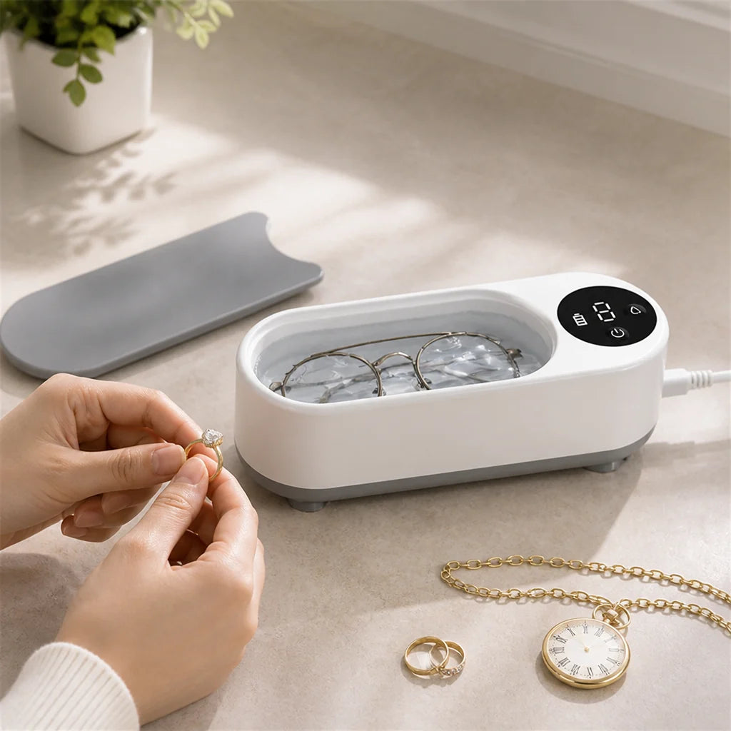 Portable Ultrasound Jewelry Cleaner (450 ml)