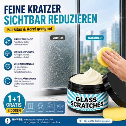 Glass Scratch Remover Cream for Windows & Cars