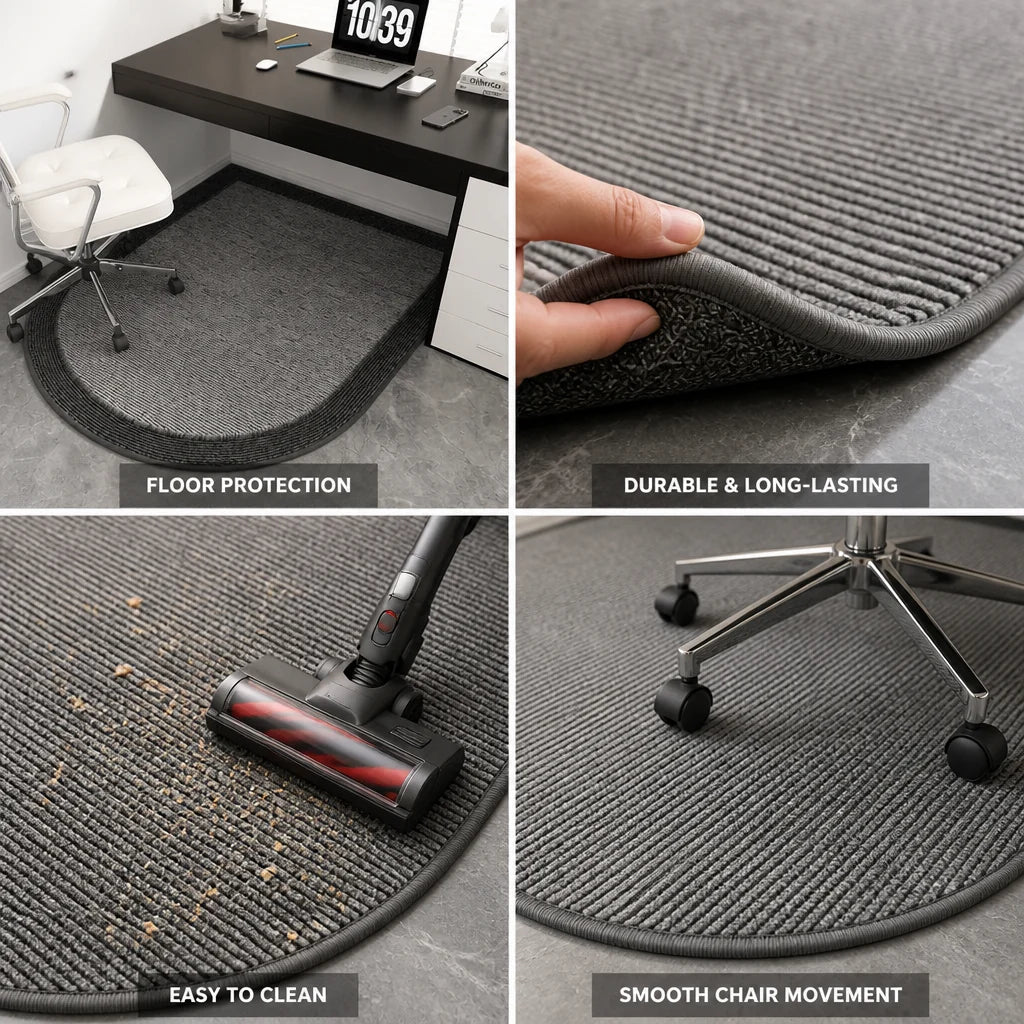 Luxurious Curved Chair Mat (Various Sizes)
