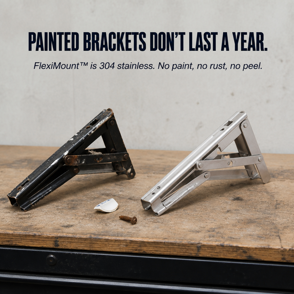 Folding Wall Brackets Stainless Steel 250kg