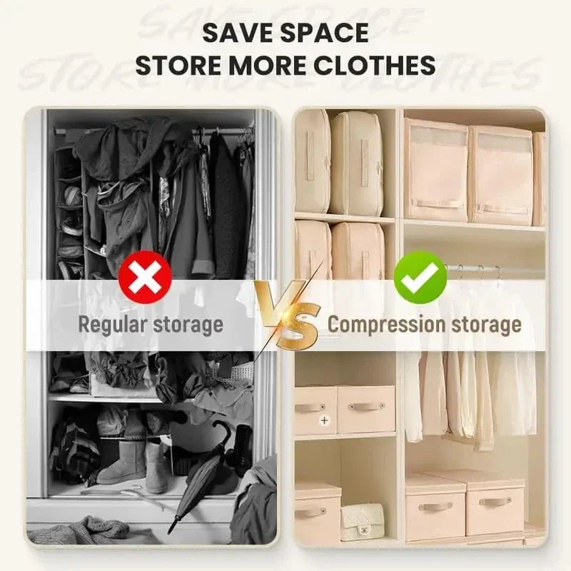 Storage Bag for Bedding with 40% Space Savings