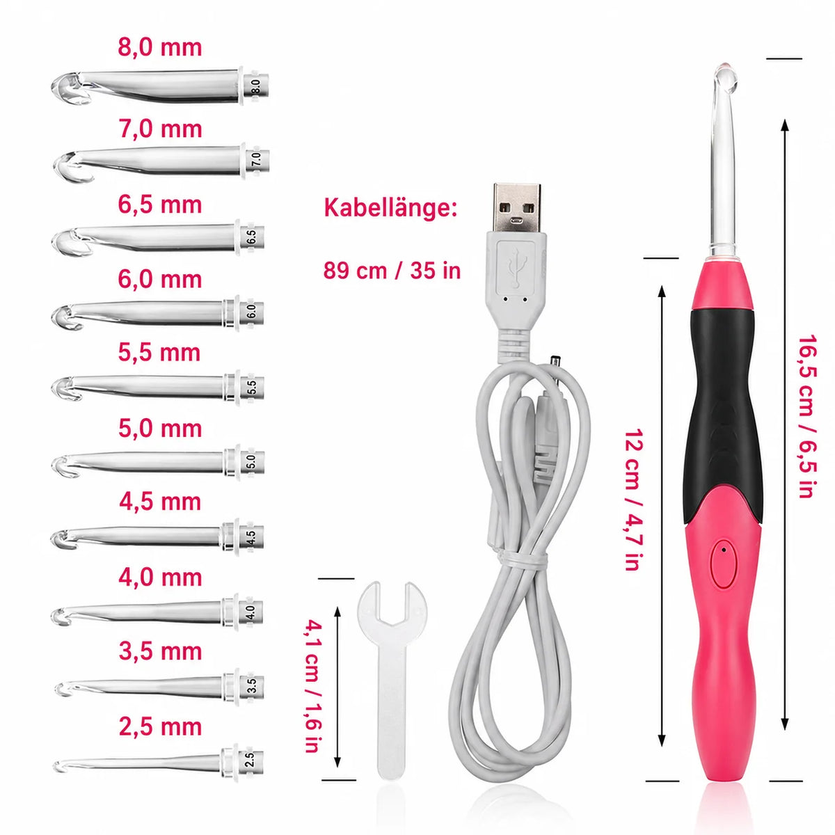 LightLoop™ LED Crochet Hooks — Put an end to dark stitches and enjoy radiant creative moments anytime!