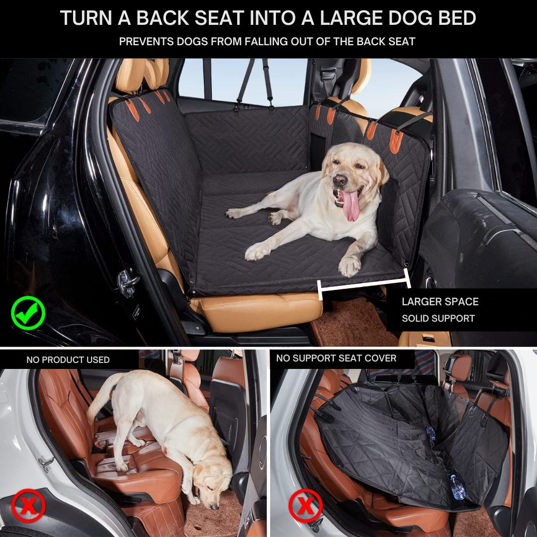 Car Seat Cover for Dogs – Water-Repellent Rear Seat Protection