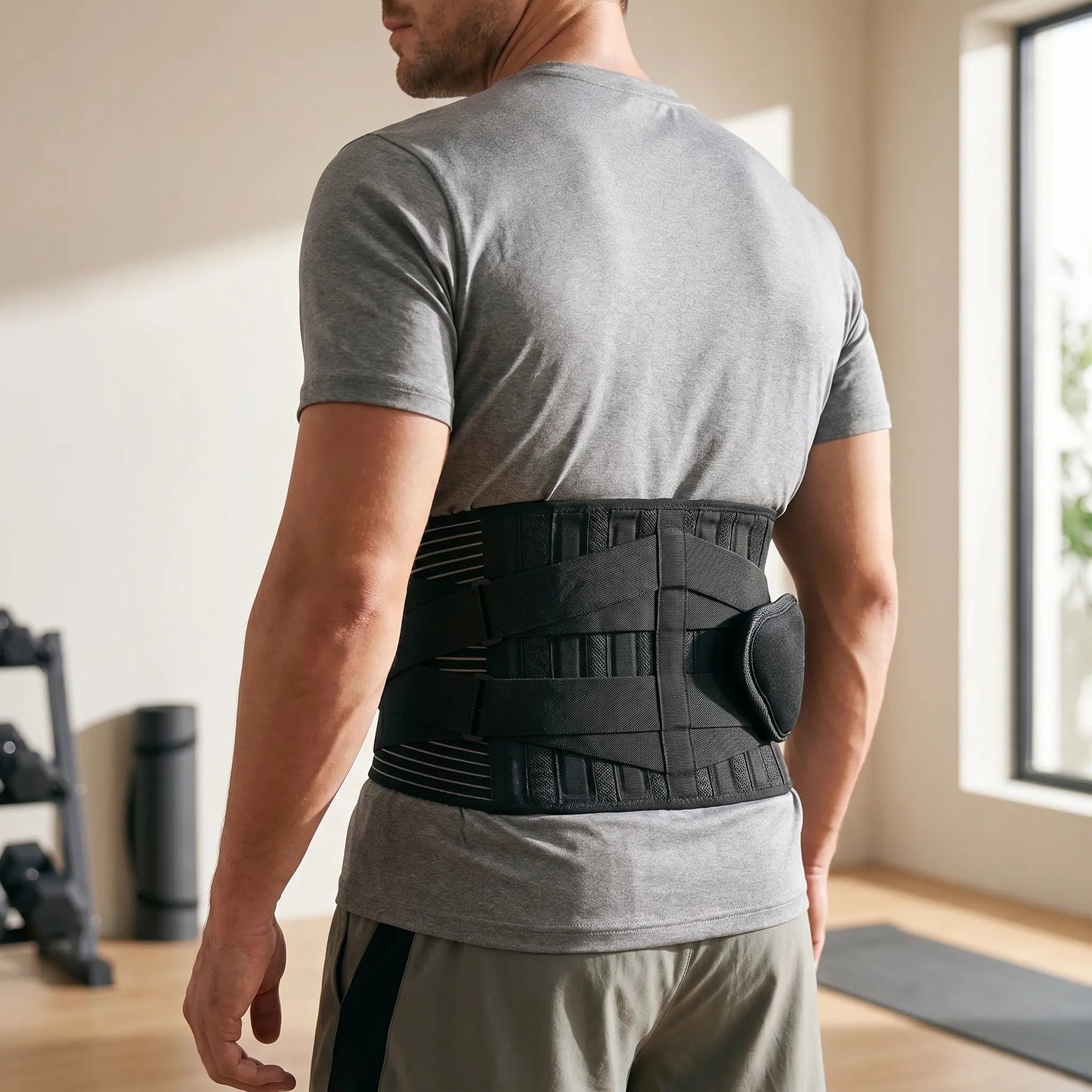 Lumbar Support Belt with Stays