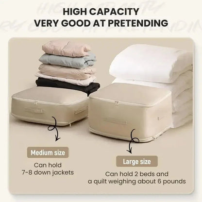 Storage Bag for Bedding with 40% Space Savings