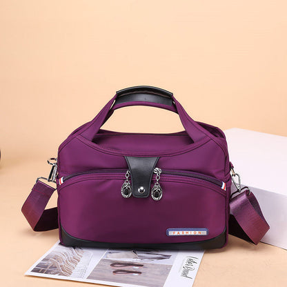 Nylon Crossbody Bag with Anti-Theft Protection