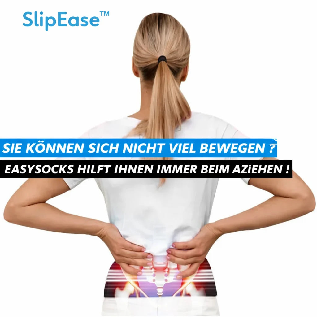 SlipEase™ — No more bending, finally free and independent sock putting on