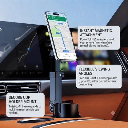 Car Drink Holder Phone Holder 360° Adjustable