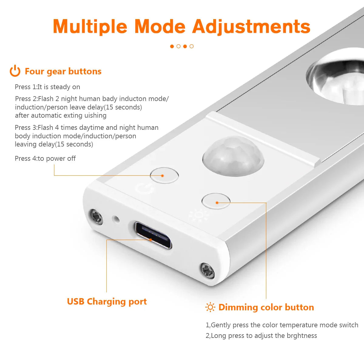 Rechargeable LED Under-Cabinet Spot with Magnets