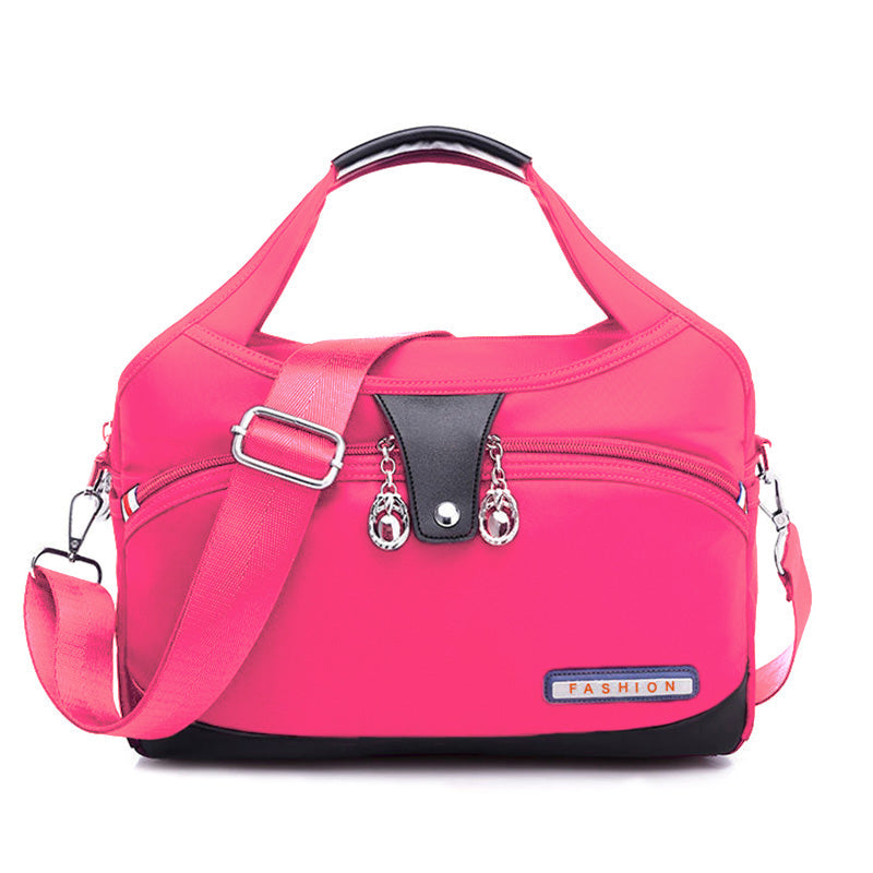 Nylon Crossbody Bag with Anti-Theft Protection